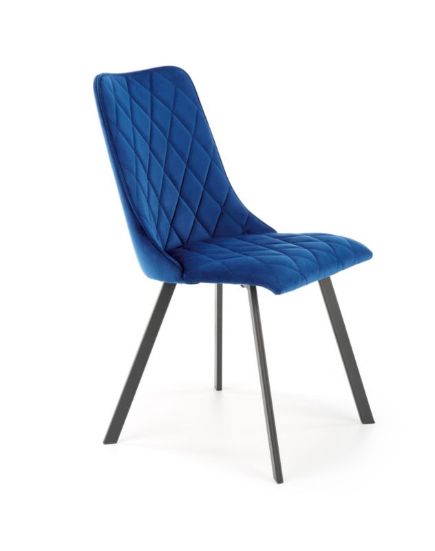 Krzesło Halmar tapicerowane K450 VELVET granatowe 1 szt