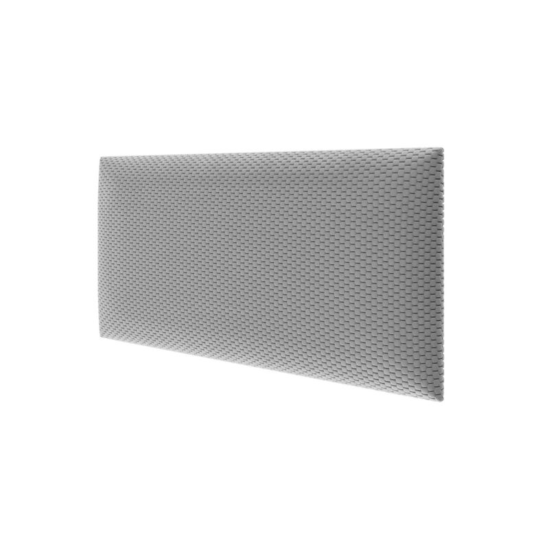 Panel tapicerowany ścienny Stegu wezgłowie 60x30 cm Jasnoszary welur - akustyczny, dekoracyjny 1 szt.