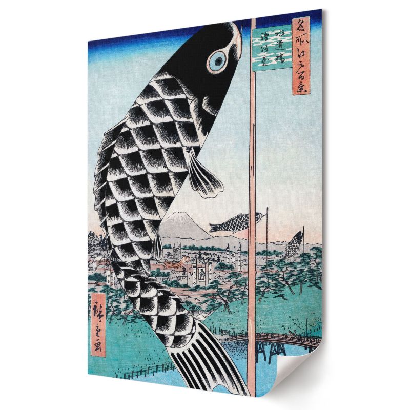 Plakat na płótnie Wallfluent Format A2 Most Suidobashi Artysta Utagawa Hiroshige 1 szt.