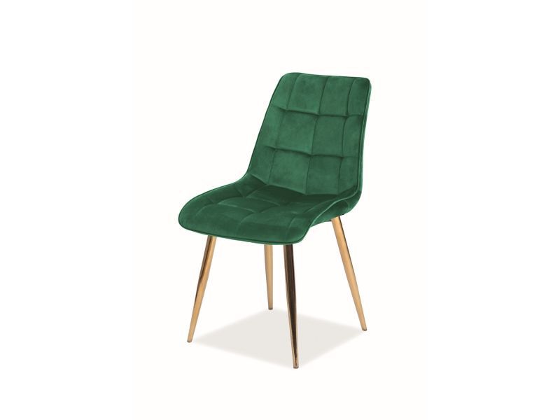 Krzesło Signal CHIC VELVET GOLD zielone 1 szt
