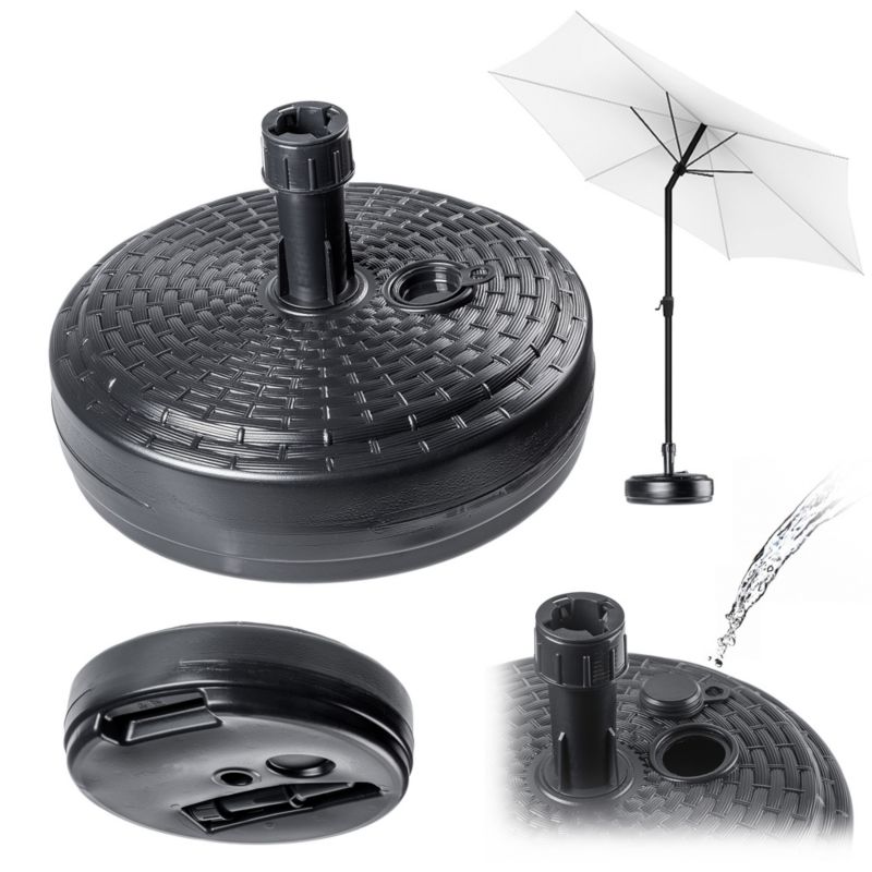 Podstawa Parasola KADAX Stojak Pod Parasol Ogrodowy Okrągły 39cm Obciążnik szary 1szt.