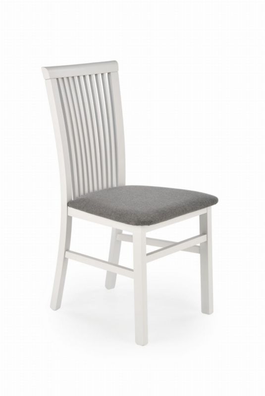 Krzesło bukowe Chairline ANGELO 1 białe siedzisko tapicerowane tkanina Inari 91 1 szt.