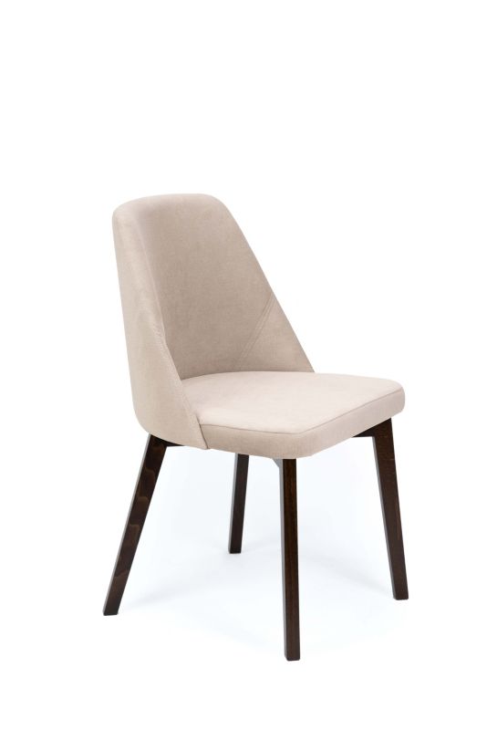 Krzesło tapicerowane Chairline FLAVIO 1 beżowe tkanina Portland Taupe nogi orzech 1 szt.