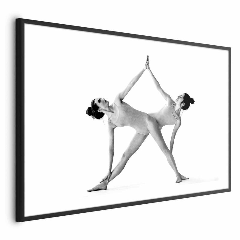Plakat Artgeist Joga 30x21 cm z ramą czarną 1 szt