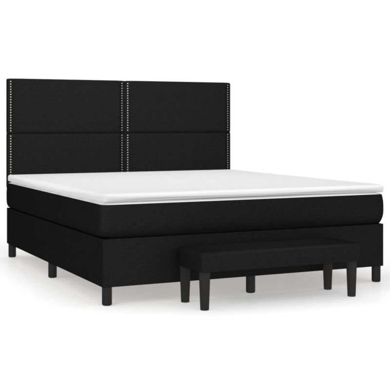 Łóżko kontynentalne WaszeMeble 180x200 cm czarne WM-3136535 1 szt.
