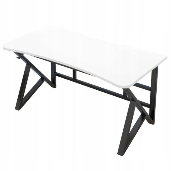 Biurko gamingowe Rebiko komputerowe białe 120 cm 1 szt.