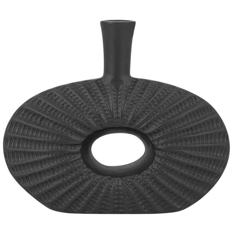 Wazon dekoracyjny Arwad Kamionka 24 cm Czarny 1 szt.