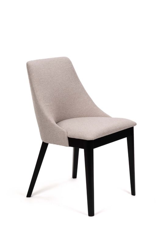Krzesło tapicerowane Chairline CARO 1 beżowe tkanina Megan 353 czarne nogi 1 szt.