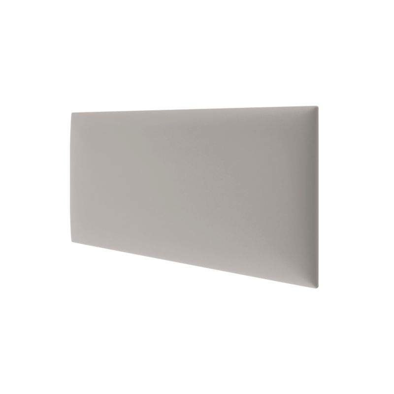 Panel tapicerowany ścienny Stegu wezgłowie 60x30 cm Jasnoszary welur - akustyczny, dekoracyjny 1 szt.