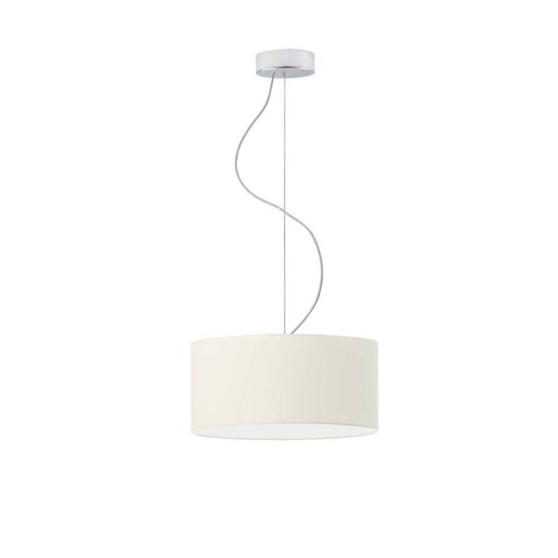 Lampa sufitowa Volta Light Factory żyrandol lampa wisząca z abażurem walec Ecru 30 cm BLUES 1szt.