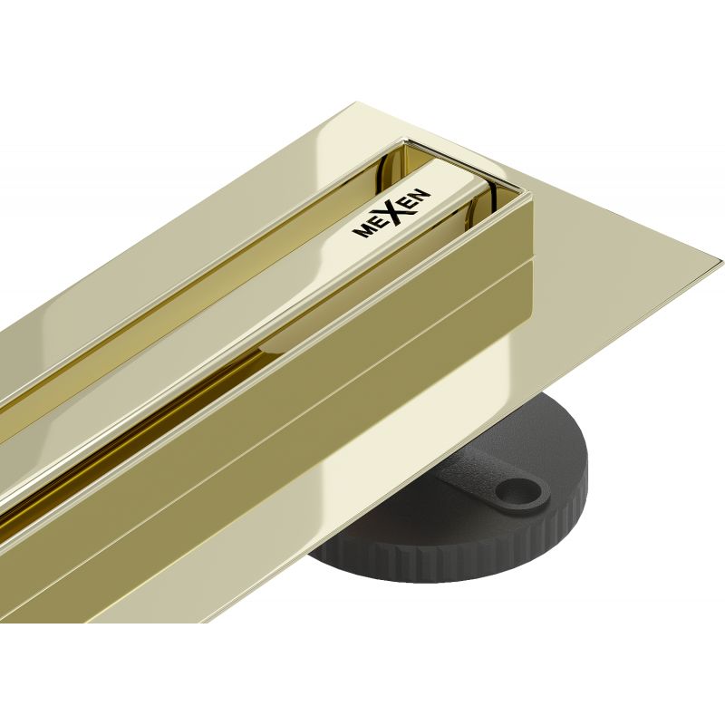 Odpływ liniowy slim Mexen Flat 360 złoty 150 cm
