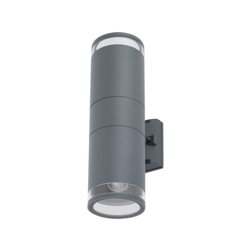 Kinkiet ścienny zewnętrzny Nowodvorski Lighting Rock Pro grafit 1 x E27 x 25W IP44 wym: 35 x 11 x 17 cm - 1 szt.