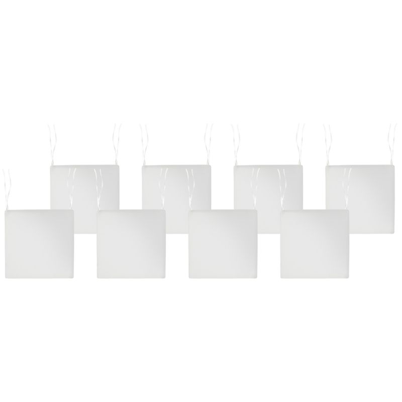 Zestaw 8 poduszek na krzesło ogrodowe Sassari premium 46 x 46 cm Złamana biel 1 kpl