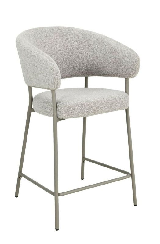Krzesło barowe ELARA HowHomely cappuccino metal 54,5x57x97 cm 1 szt.