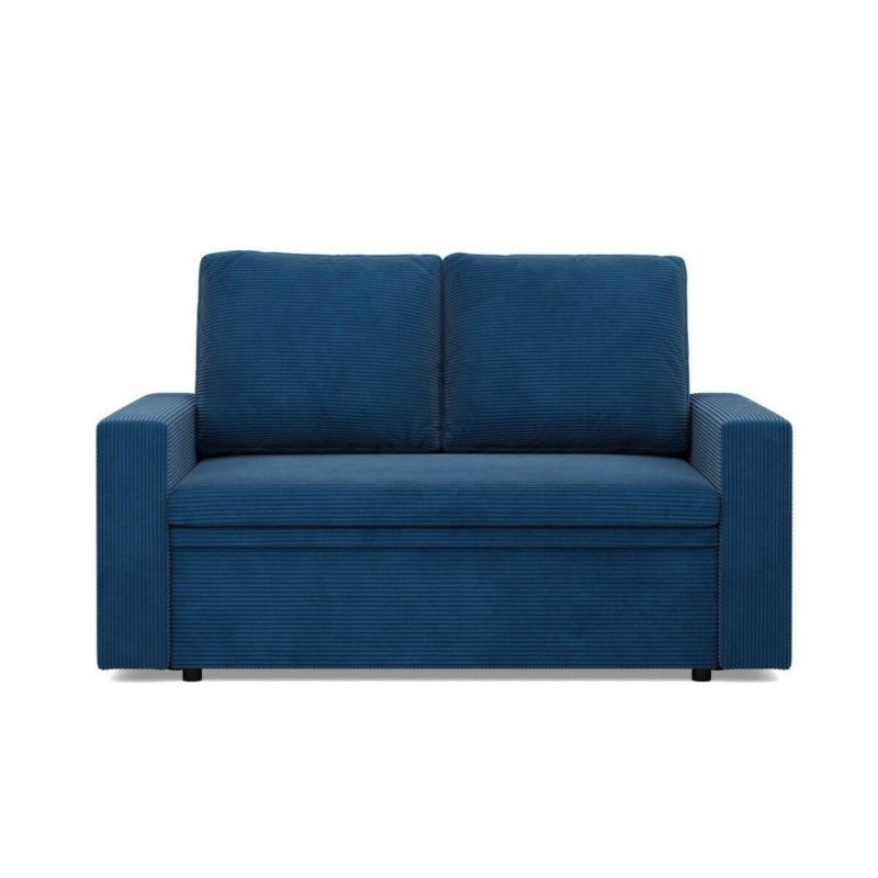 Sofa TYLETEGOTU dwuosobowa BLOM sztruks granatowy 1 szt