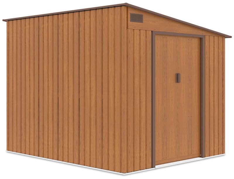 Domek Ogrodowy Narzędziowy na Narzędzia Szopa JASPER 257x214cm Metalowy 1 szt