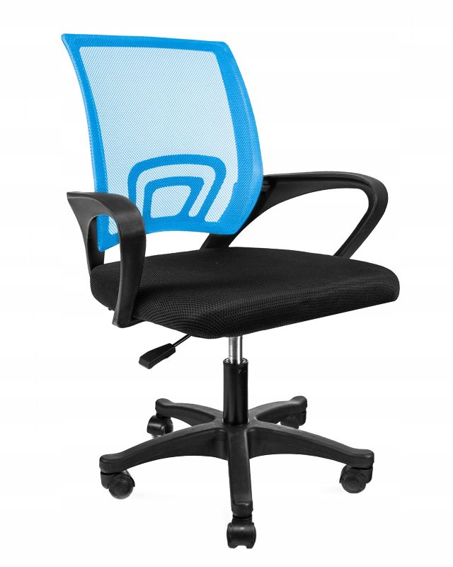 Krzesło JUMI 91x64x54 obrotowe czarno-niebieskie 1 szt.