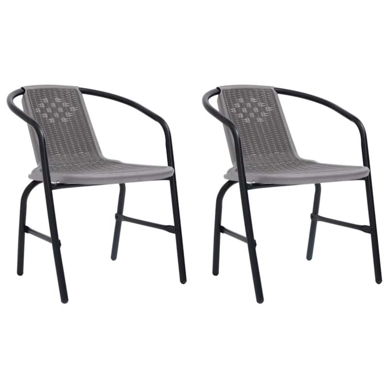 Krzesło układane w stos vidaxl 312494 czarny 1 szt