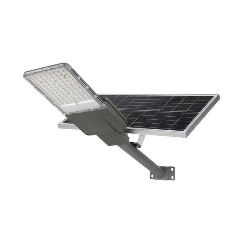 Lampa uliczna solarna V-TAC 15300 szara LED 70W 6500K 3500lm Pilot IP65 wym: 53 x 20 cm - 1 szt.