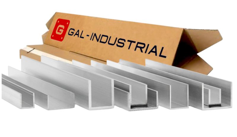 Ceownik aluminiowy GAL-INDUSTRIAL 8x8x8x1 mm 360 cm Aluminium PA38 + CIĘCIE NA WYMIAR 1 szt.