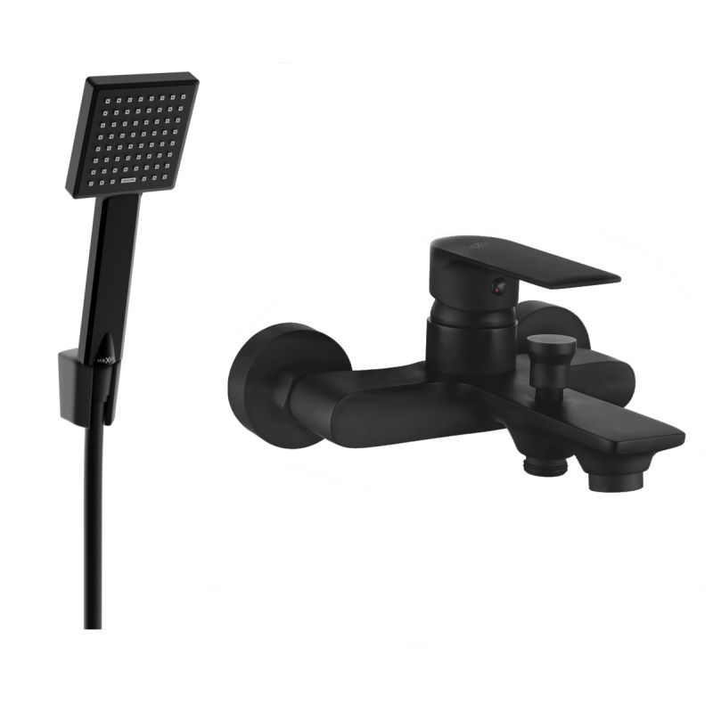 Bateria wannowa z zestawem prysznicowym Mexen Royo czarna 7223R45-70 1 szt.