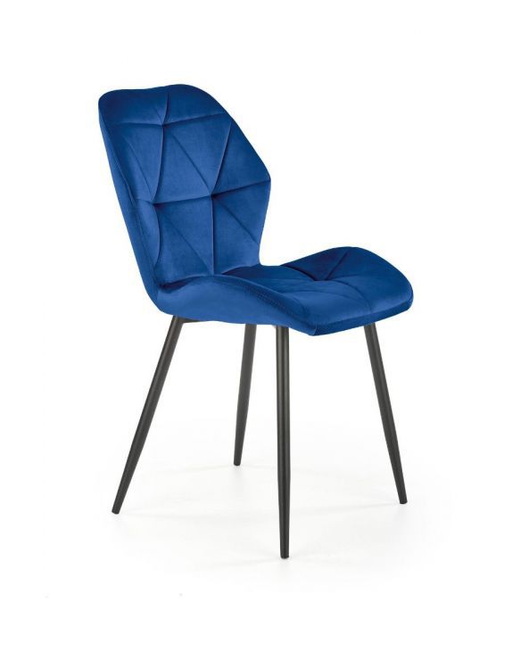 Krzesło Halmar tapicerowane K453 VELVET granatowe 1 szt