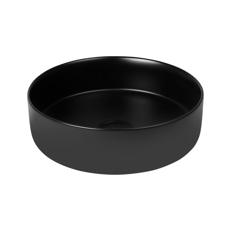 Umywalka nablatowa Oltens Lagde okrągła czarna 35,5 cm 1 szt.