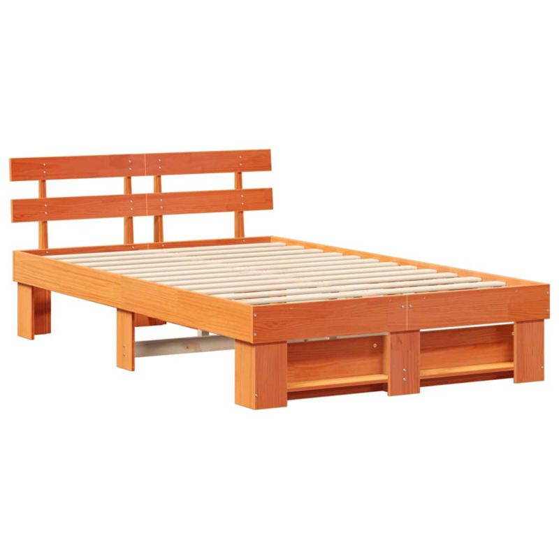 Łóżko drewniane WaszeMeble 140x190 cm brązowy WM-872490 1 szt.