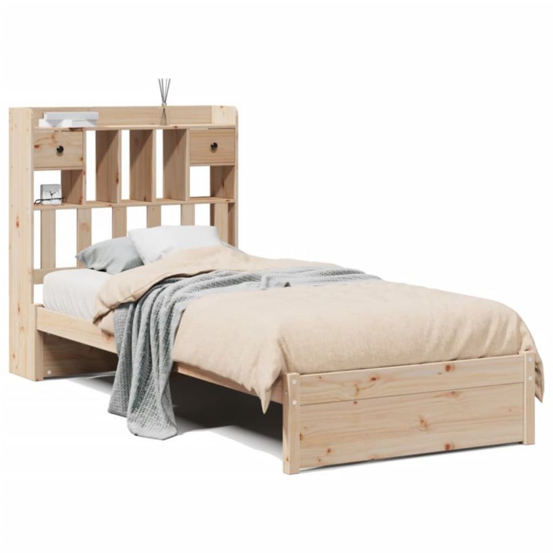 Łóżko drewniane WaszeMeble 75x190 cm brązowe WM-3322403 1 szt.