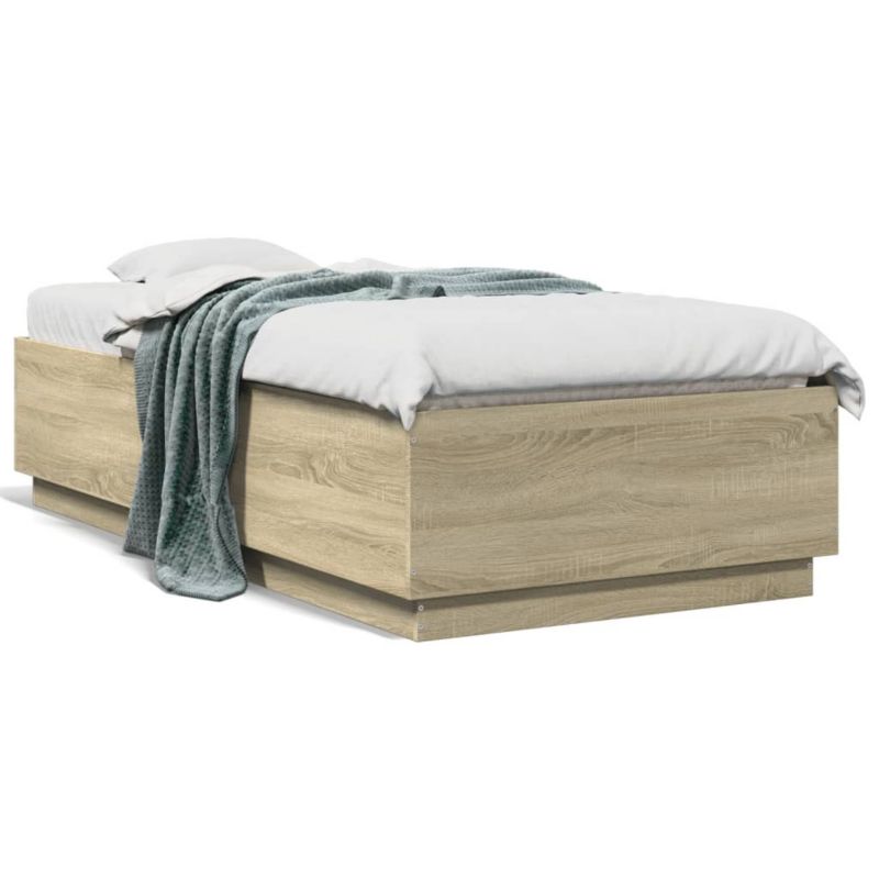 Łóżko drewniane WaszeMeble 90x190 cm brązowe WM-3209753 1 szt.
