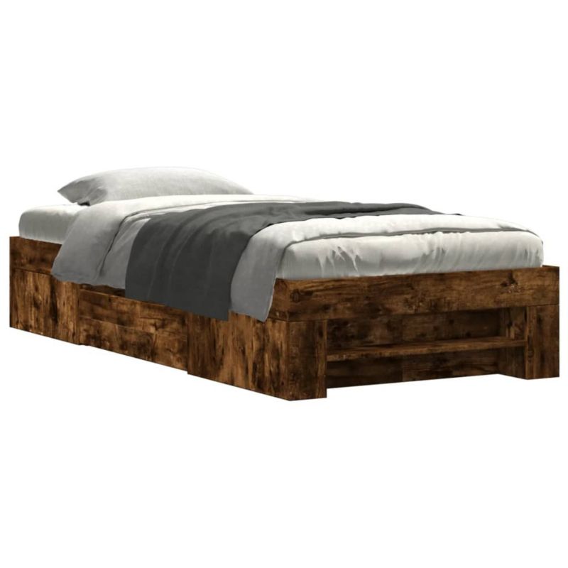 Łóżko drewniane WaszeMeble 90x200 cm brązowe WM-3295496 1 szt.