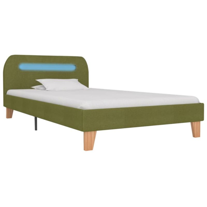 Łóżko tapicerowane WaszeMeble 90x200 cm zielona WM-280906 1 szt.