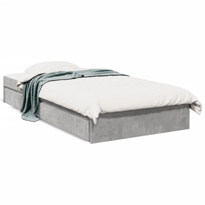 Łóżko drewniane WaszeMeble 75x190 cm szarość WM-3280716 1 szt.