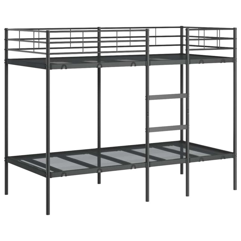 Łóżko piętrowe bez materaca czarne stal WaszeMeble 90x200 WM-42000322 1 szt.