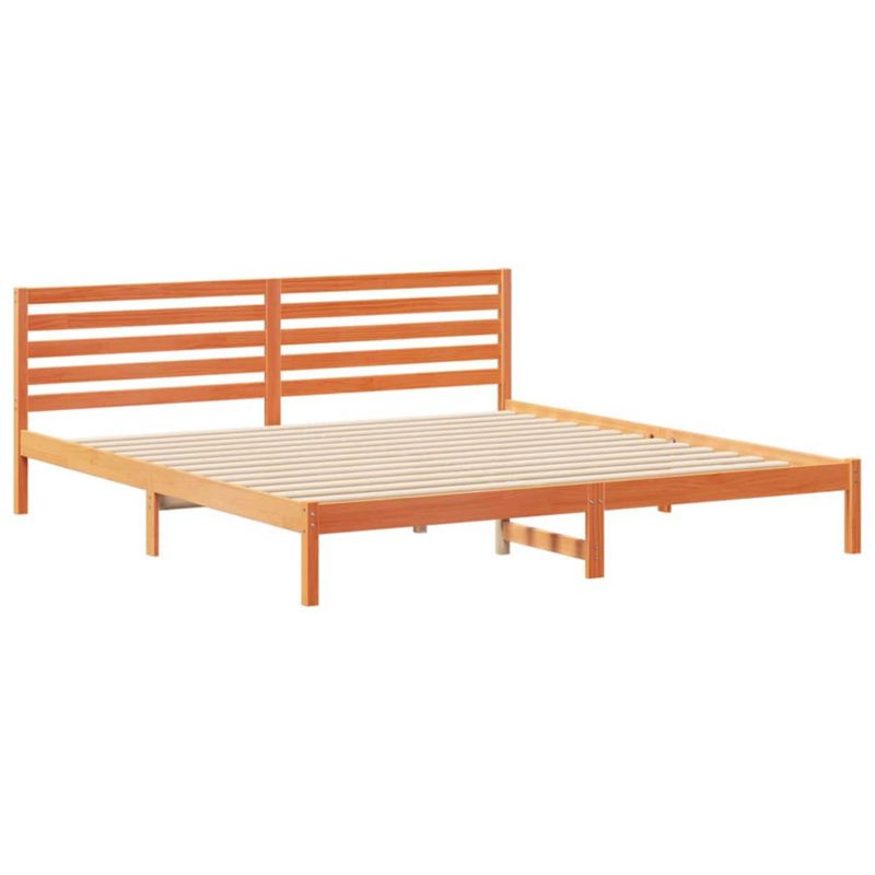 Łóżko drewniane WaszeMeble 200x210 cm brązowy WM-872322 1 szt.
