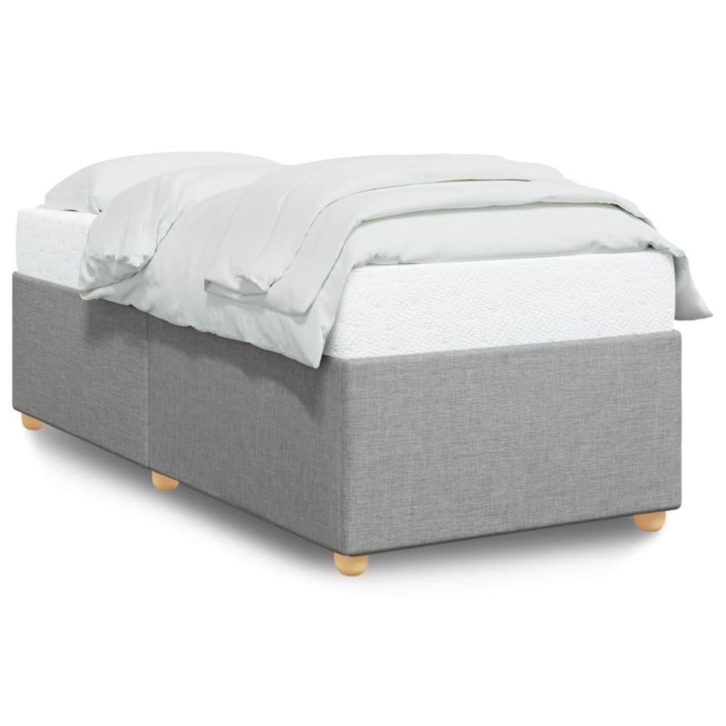 Łóżko tapicerowane WaszeMeble 100x200 cm jasnoszara WM-3284708 1 szt.