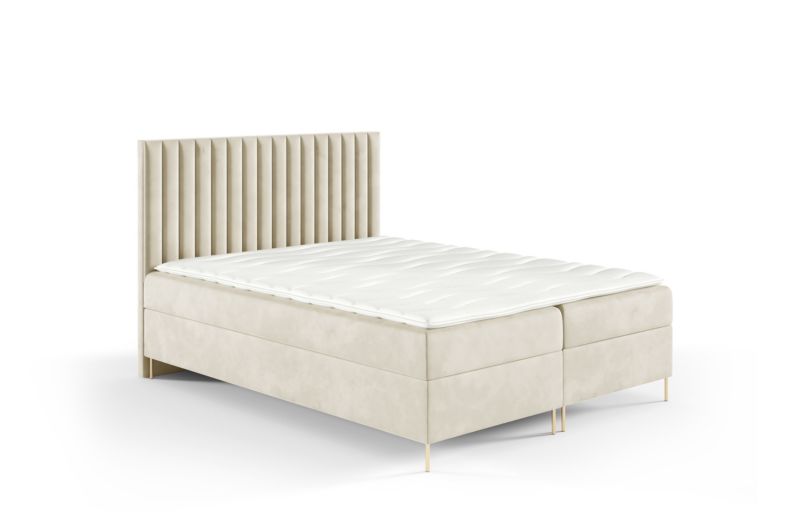 Łóżko kontynentalne SOFELLO Lilly Box 140x200 z nogami riviera21 1szt.