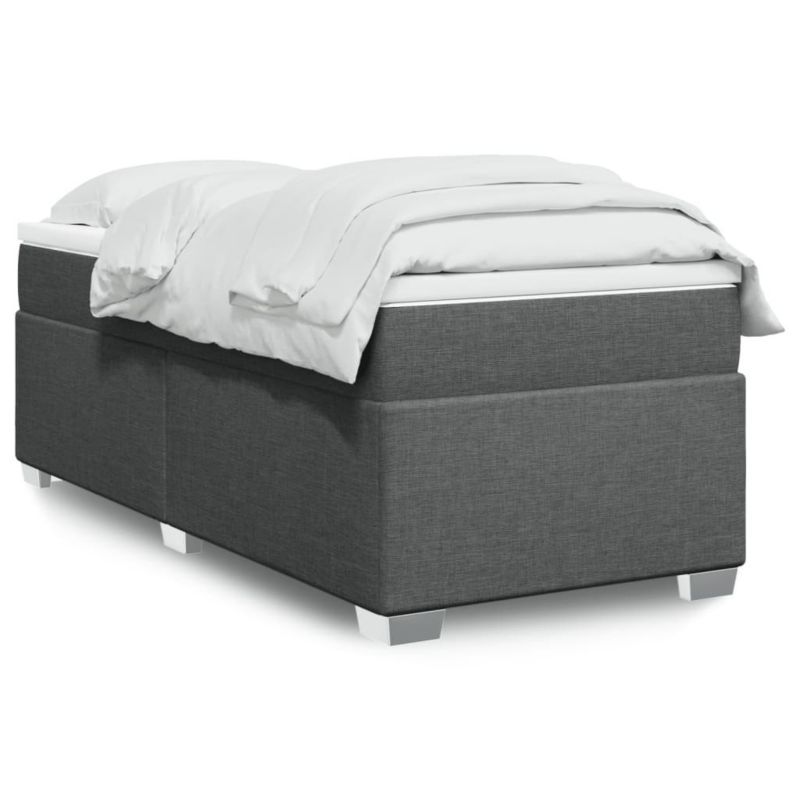 Łóżko kontynentalne WaszeMeble 90x190 cm ciemnoszara WM-3285096 1 szt.