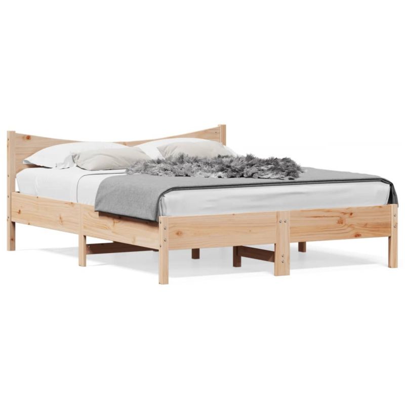 Łóżko drewniane WaszeMeble 160x200 cm brązowe WM-3216363 1 szt.