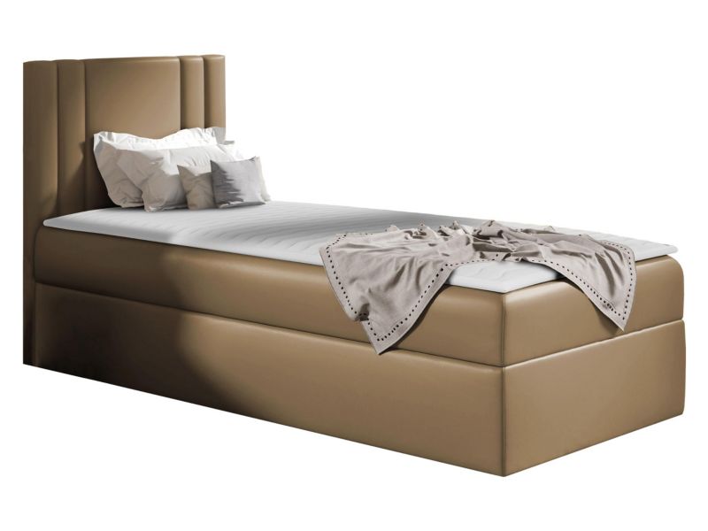 Łóżko kontynentalne MIRJAN 24 Carmen Mini 100x200, Strona: Lewa ekoskóra cappuccino 1 szt.