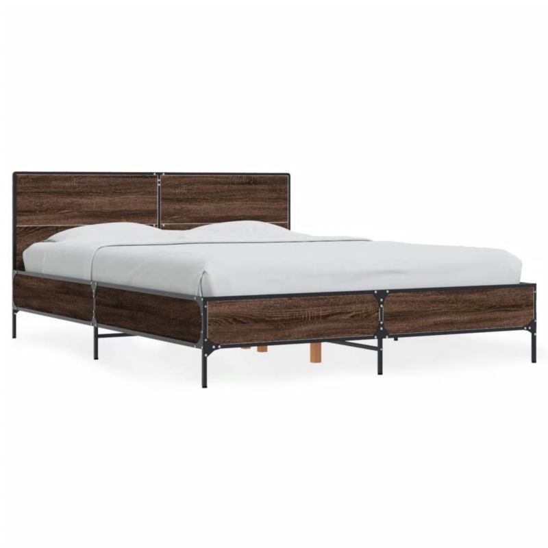 Łóżko metalowe WaszeMeble 120x190 cm brązowy WM-3280026 1 szt.
