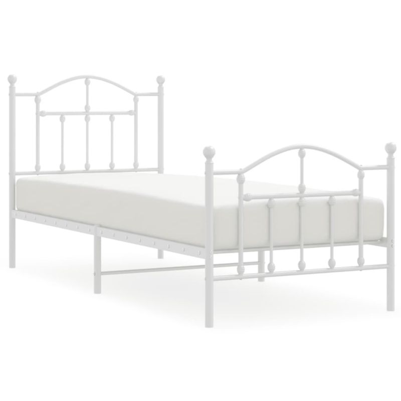Łóżko metalowe WaszeMeble 80x200 cm biały WM-353497 1 szt.