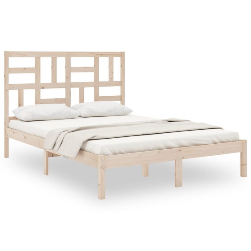 Łóżko drewniane WaszeMeble 140x190 cm brązowe WM-3105930 1 szt.