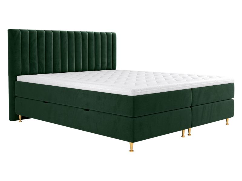 Łóżko kontynentalne MIRJAN 24 Elegance 180x200 wojskowa zieleń 1 szt.