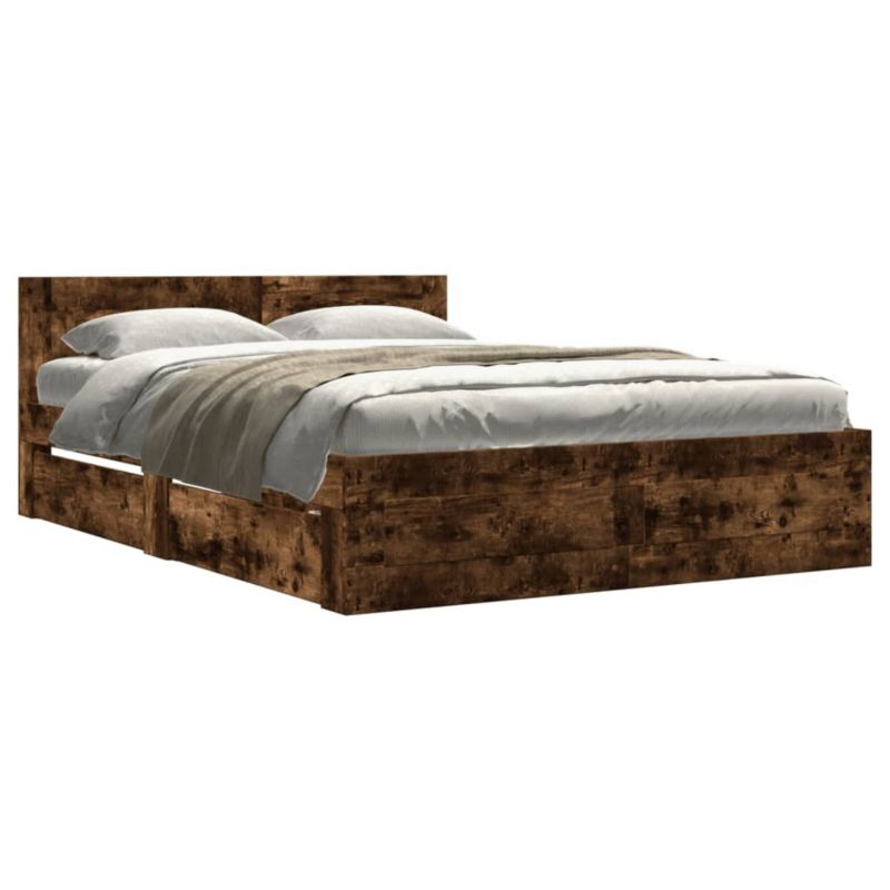 Łóżko drewniane WaszeMeble 120x190 cm brązowe WM-3295608 1 szt.
