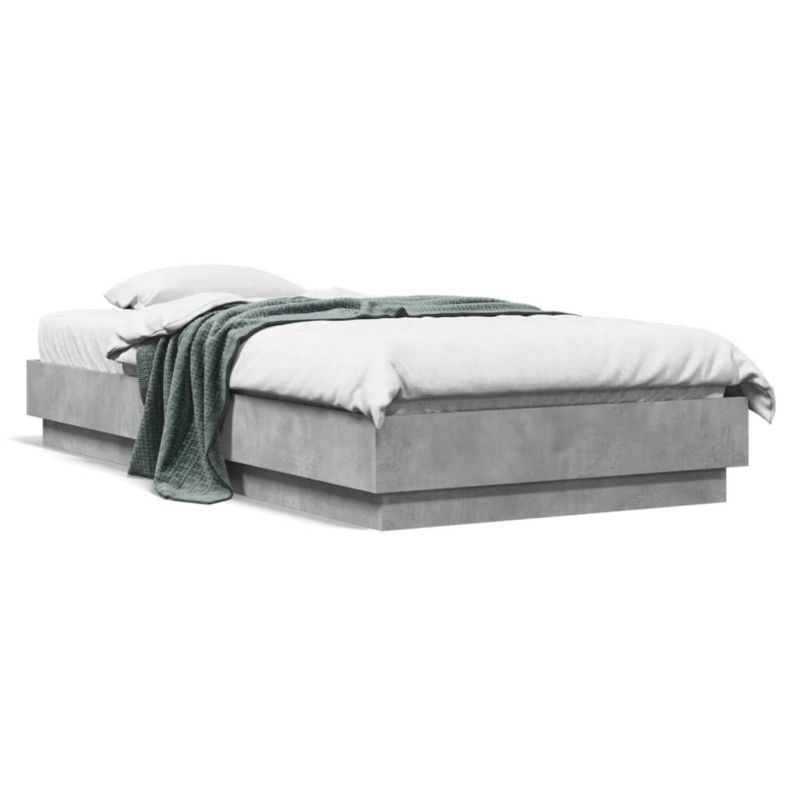 Łóżko drewniane WaszeMeble 75x190 cm szarość WM-839549 1 szt.