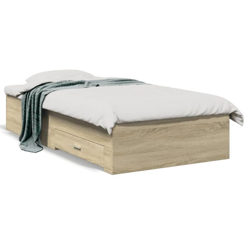 Łóżko drewniane WaszeMeble 100x200 cm brązowe WM-3280421 1 szt.