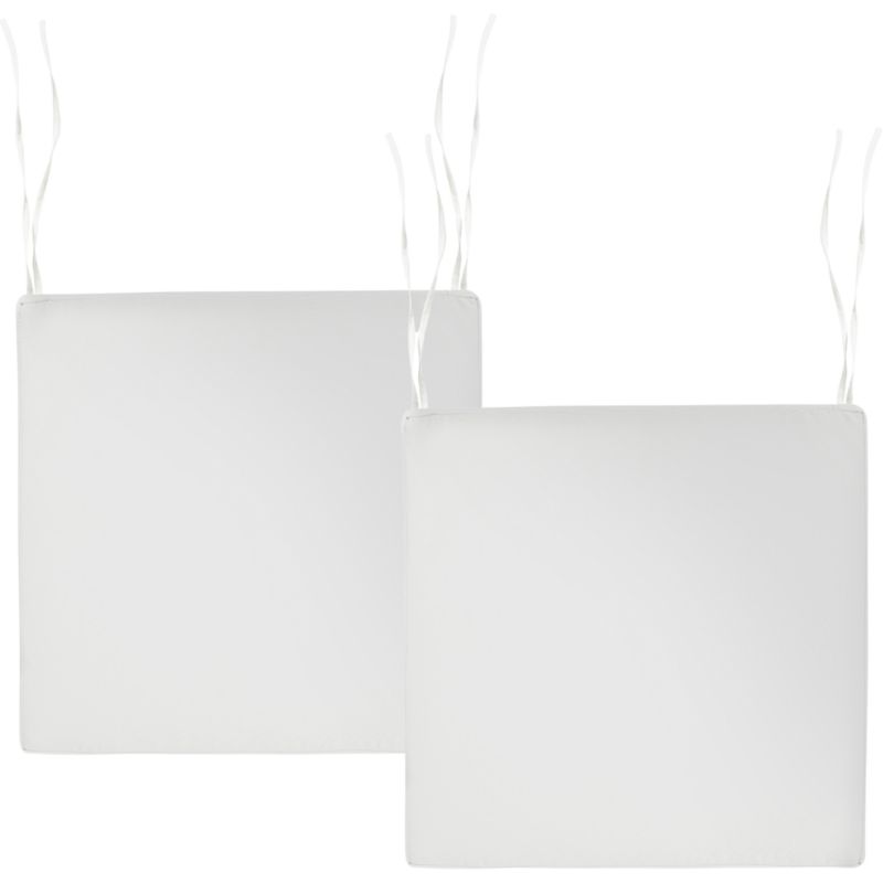 Zestaw 2 poduszek na krzesło ogrodowe Sassari premium 46 x 46 cm Złamana biel 1 par.