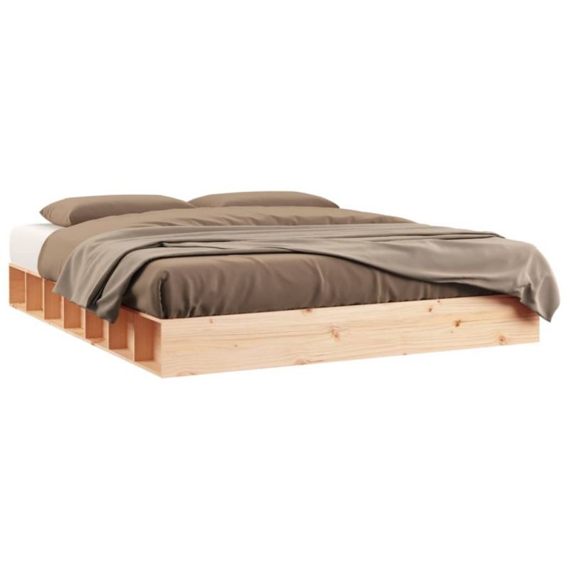 Łóżko drewniane WaszeMeble 180x200 cm brązowe WM-820661 1 szt.