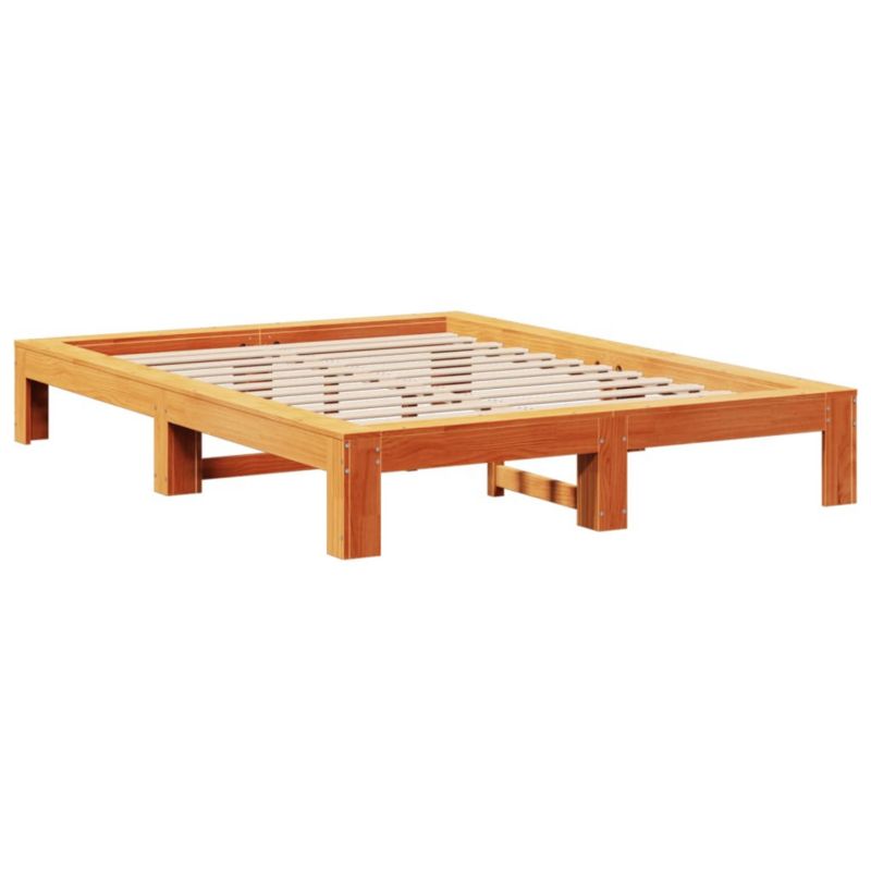 Łóżko drewniane WaszeMeble 160x200 cm brąz WM-3308734 1 szt.